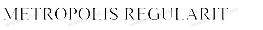 Metropolis RegularIt字体转换